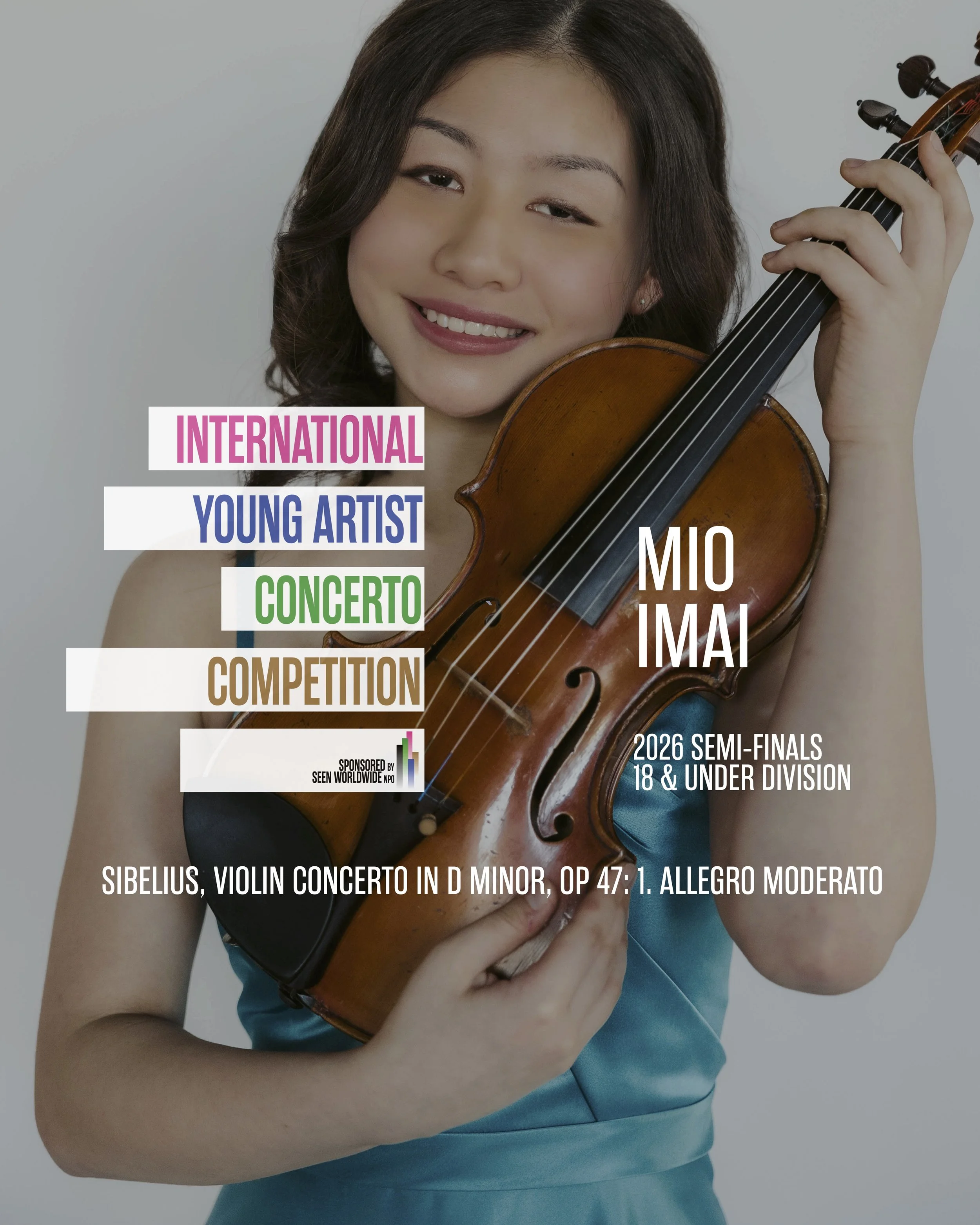 2026 IYACC Winner - 18 & Under Division - Mio Imai - Violin
